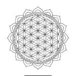 Geometric flower of life mandala – Printable symmetrical design