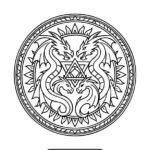 Dragon mandala coloring page – Printable design